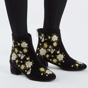 topshop blossom embroidered boots